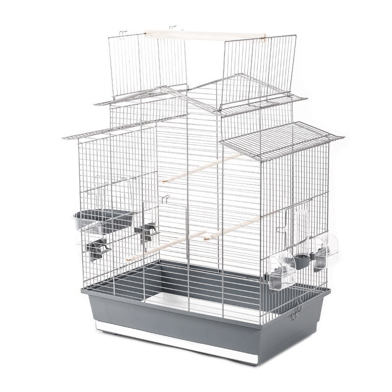 Interzoo Käfige & Volieren Interzoo Vogelkäfig Iza grau