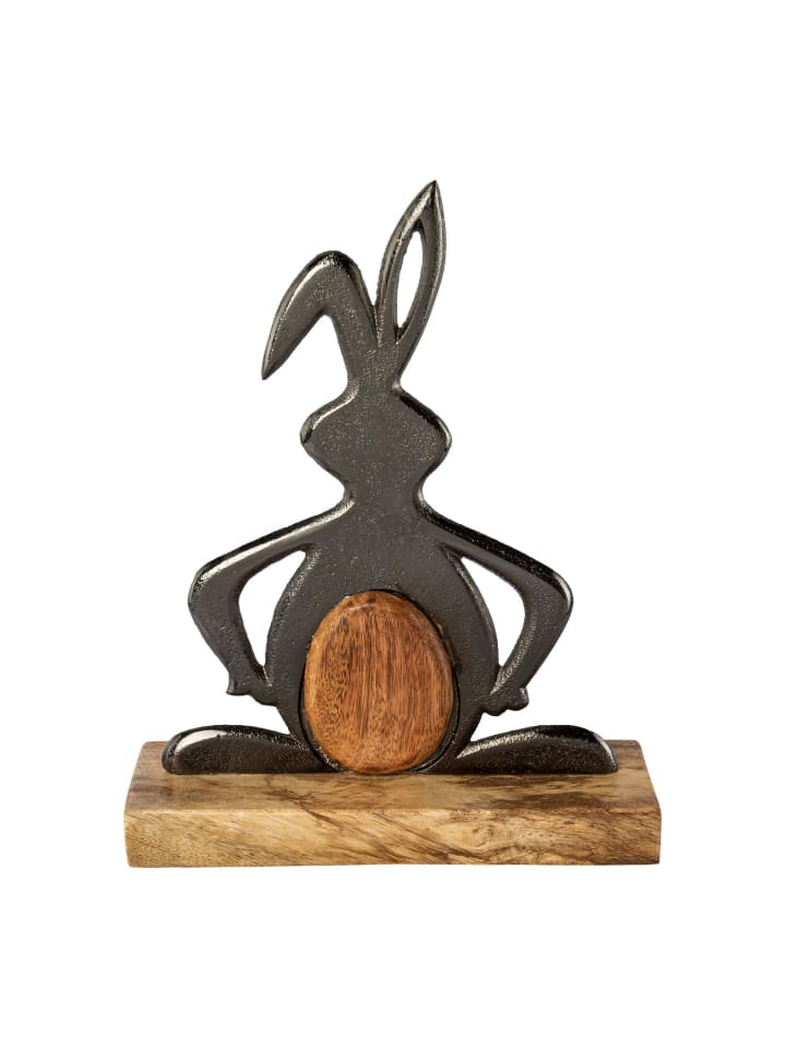 Creativ home Deko-Osterhase in Anthrazit günstig kaufen onesize