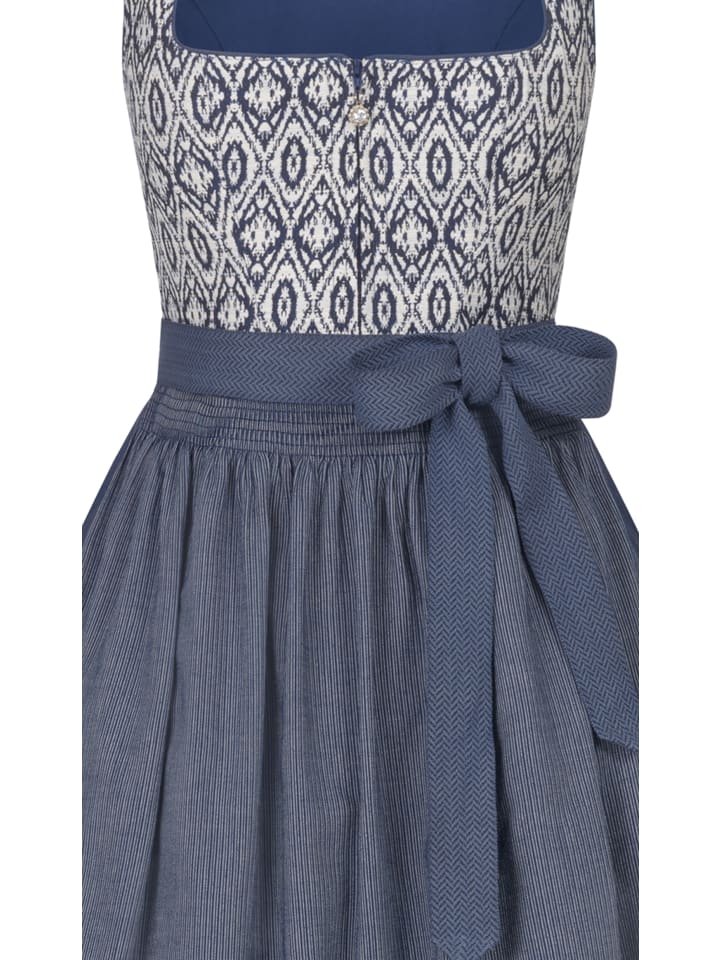 Nübler Midi Dirndl Gudrun in Blau günstig kaufen