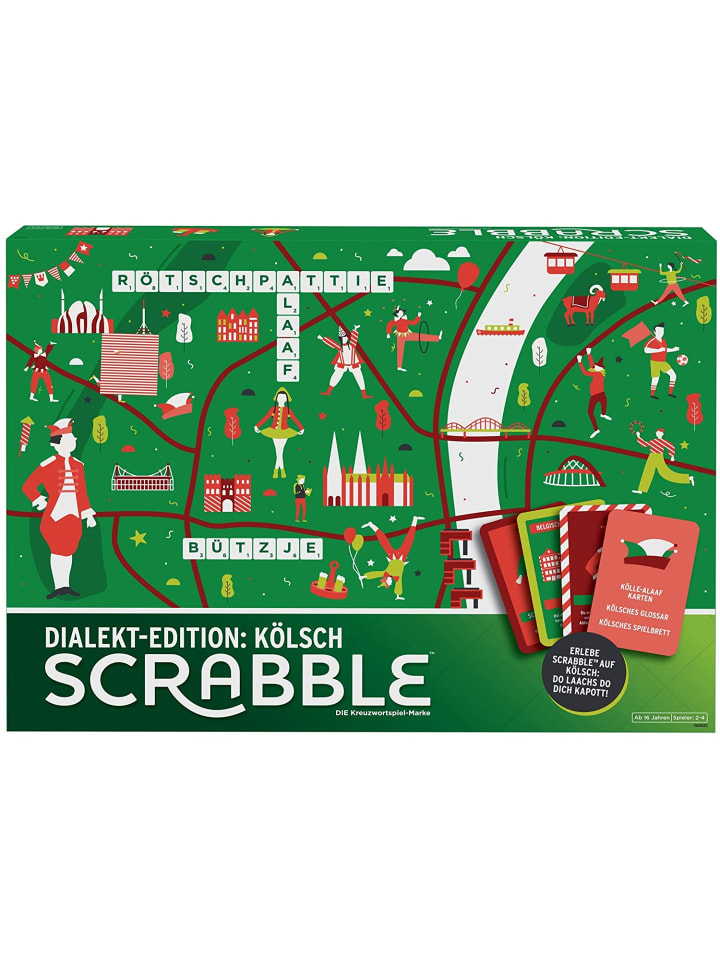 Mattel Scrabble - Dialekt-Edition: Kölsch in mehrfarbig günstig kaufen onesize
