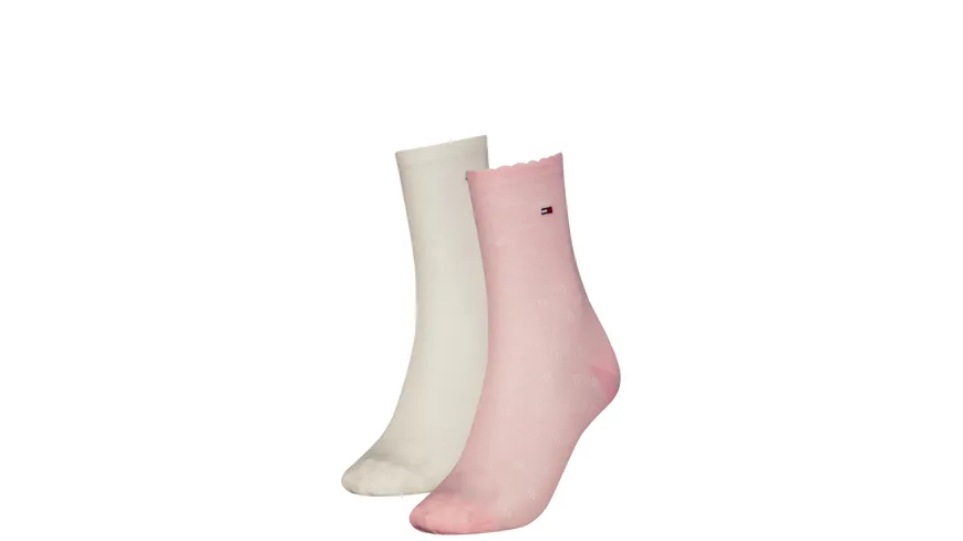 TOMMY HILFIGER Damen Socken Summer Knit 2er Pack pink