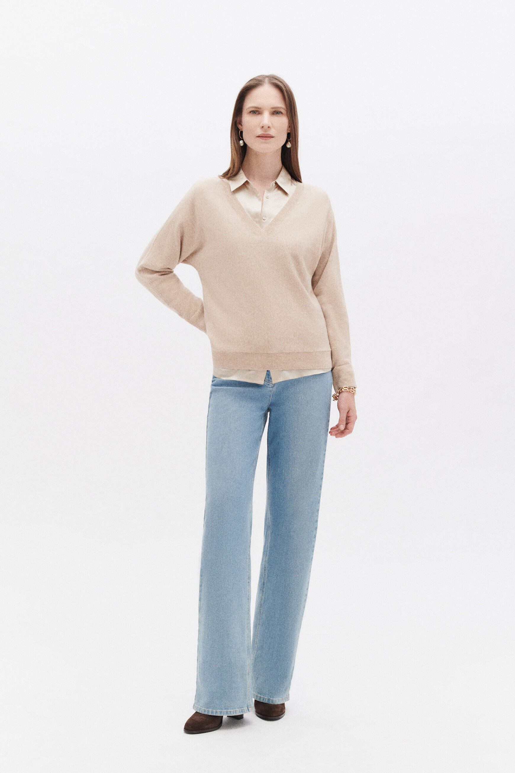 Pull malwen marron femme