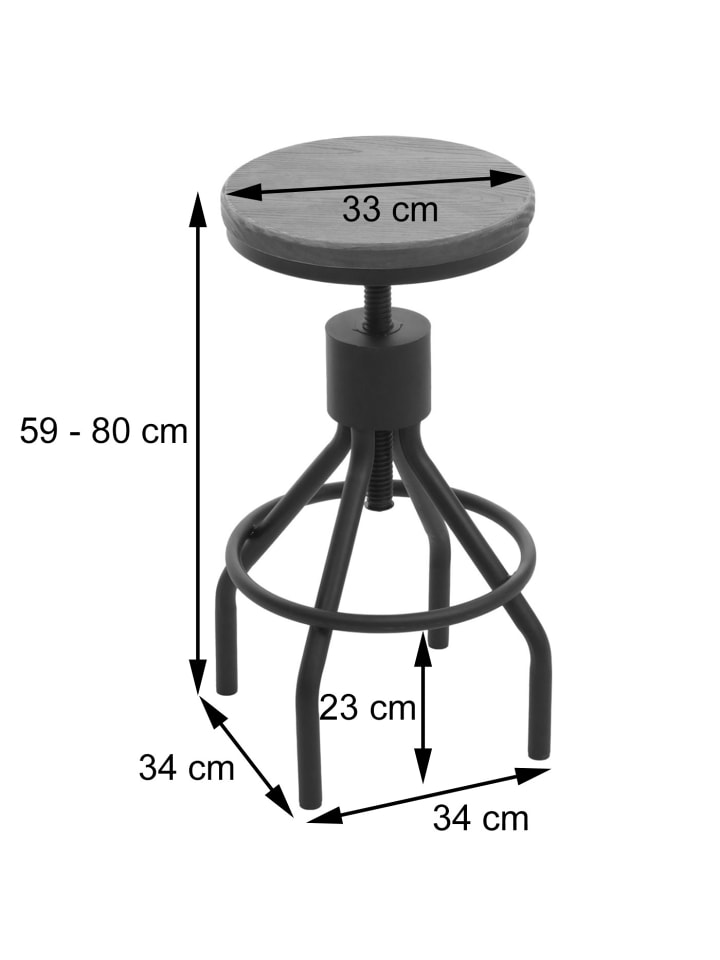 MCW Set Bartisch   2x Barhocker N17, Natur günstig kaufen onesize