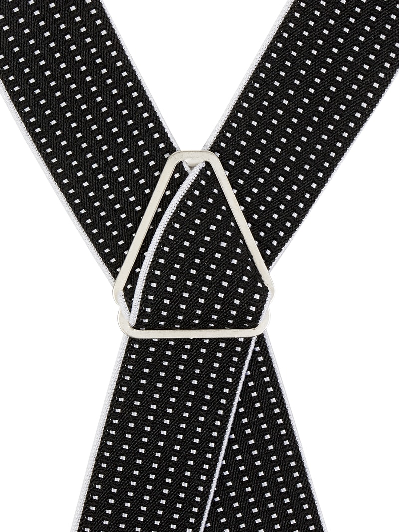 Hosenträger in X-Form in schwarz