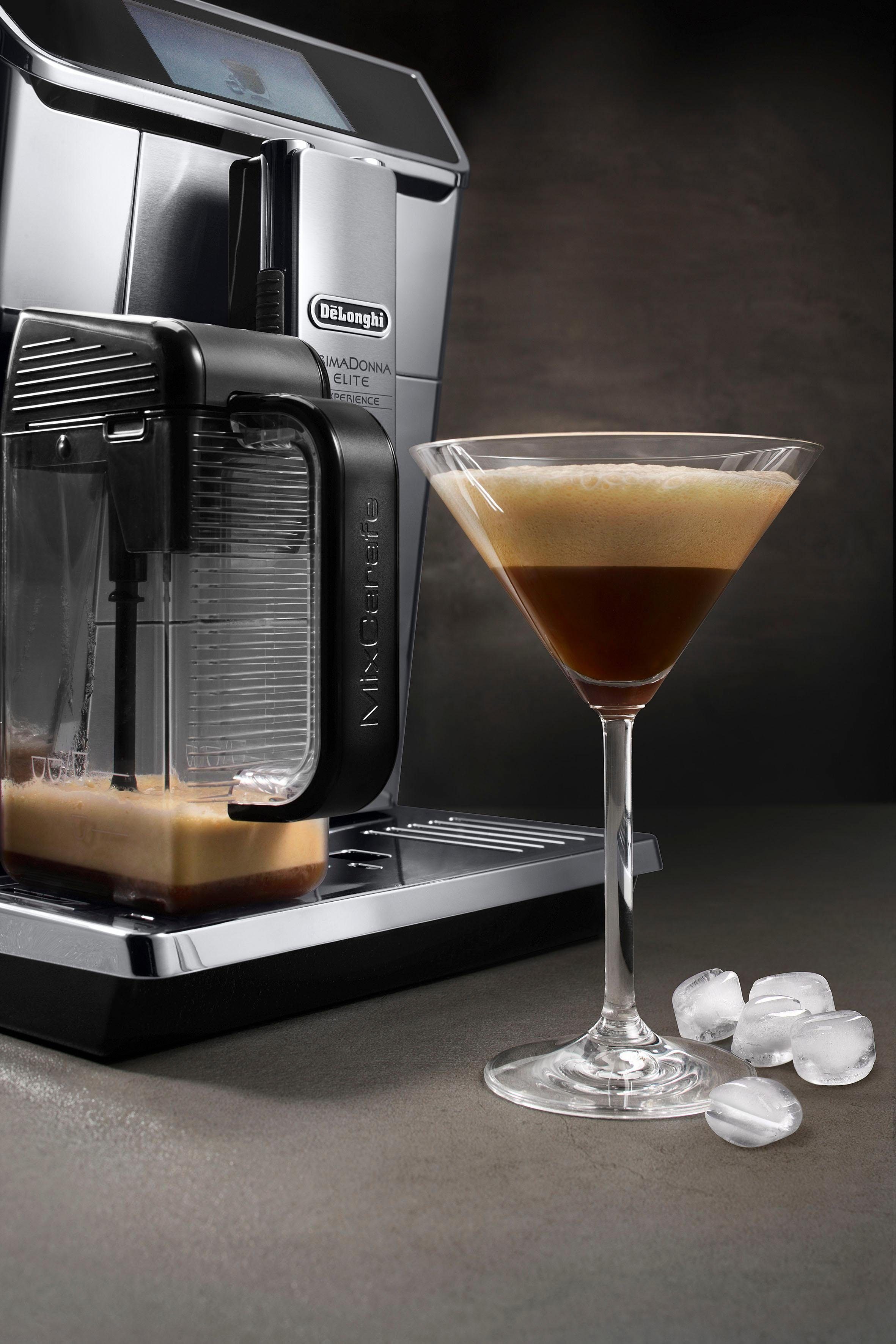 De'Longhi Kaffeevollautomat PrimaDonna Elite Experience ECAM 656.85.MS, auch für Kaltgetränkevariationen