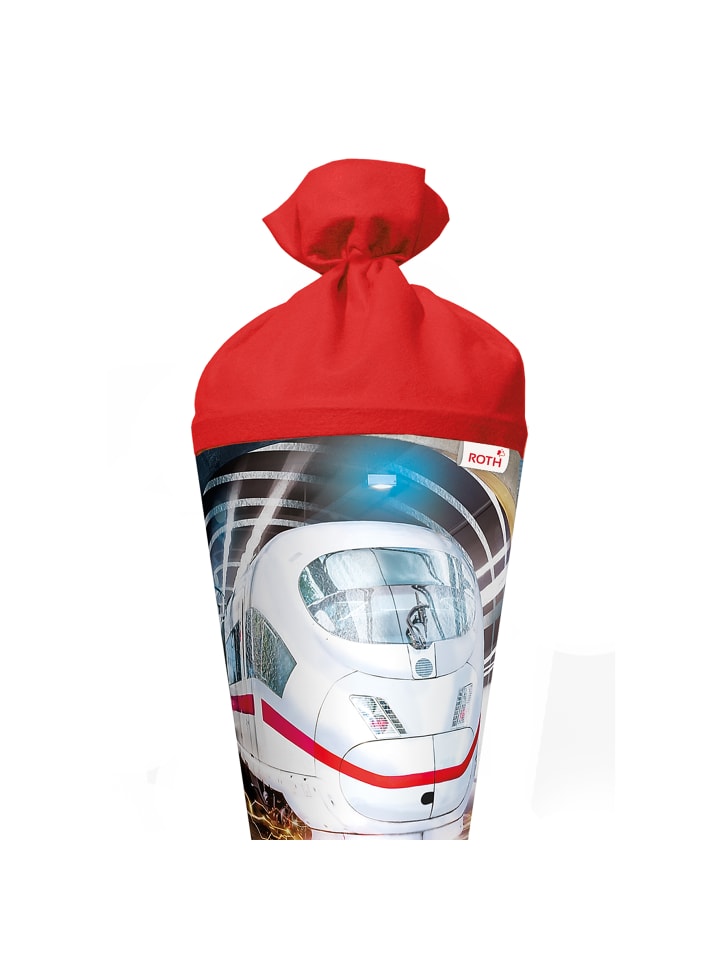 ROTH Schultüte groß Schnellzug 70 cm, Glanzfolie in Rot günstig kaufen onesize