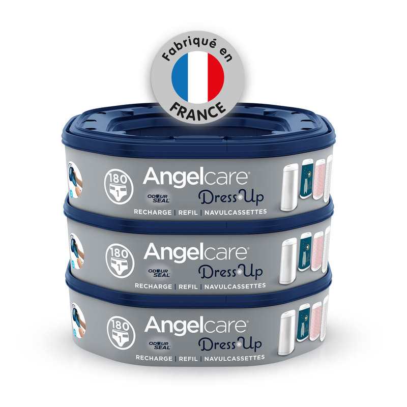 Poubelle à couches + 3 recharges Angelcare