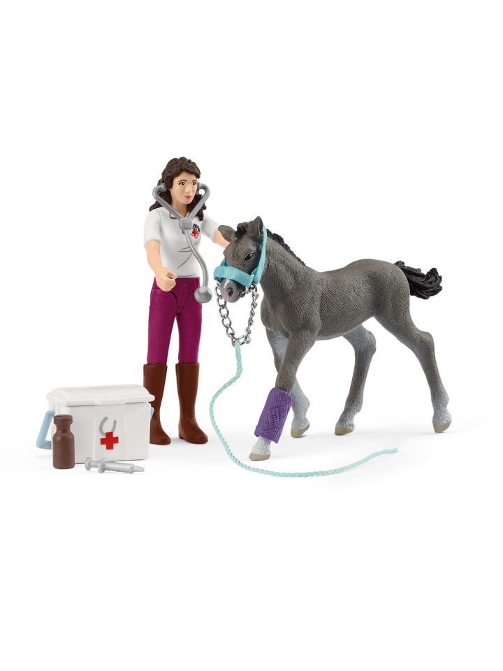 Schleich Horse Club Mrs. Kramer mit Fohlen in Mehrfarbig ab 5 Jahre günstig kaufen onesize