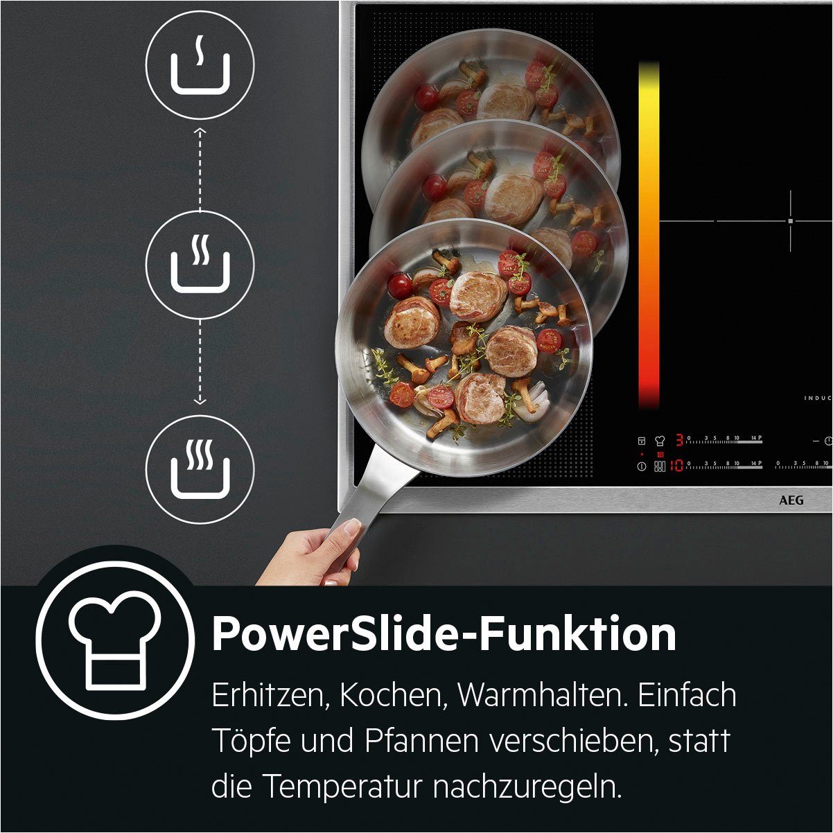 AEG Flex-Induktions-Kochfeld Serie 6000 IKE8547SXB 949597981