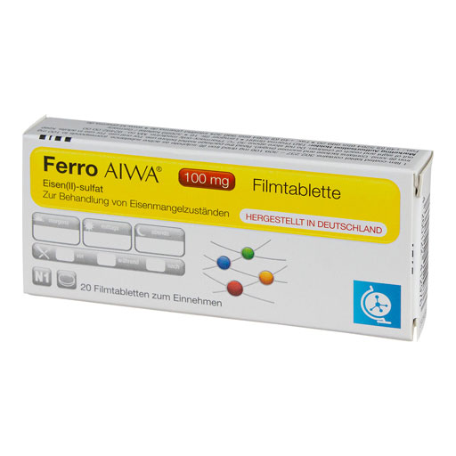 FERRO AIWA 100 mg Filmtabletten  20 St  Filmtabletten