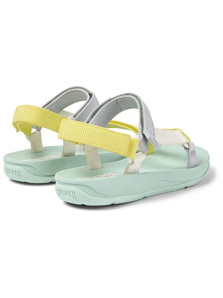 Camper Sandalen in Gelb/ Grau/ Weiß günstig kaufen
