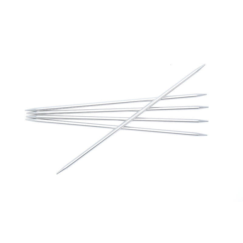 Strømpepinne 20 cm 4,0 mm aluminium silver
