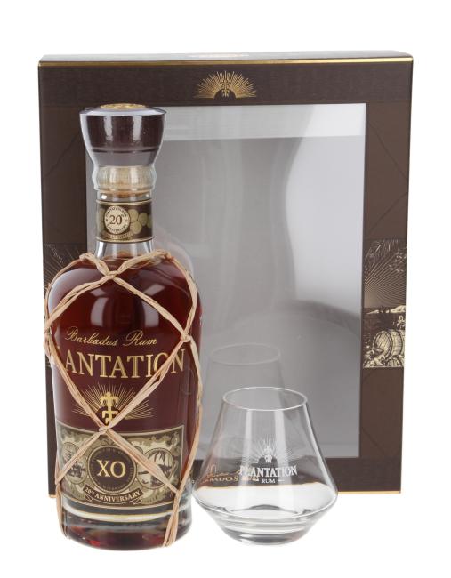 Plantation Rum Barbados XO 20th Anniversary mit Glas 0,7 l·40 % vol