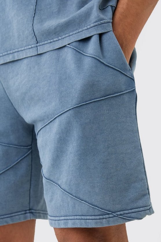 Relaxed Fit Pintuck Short