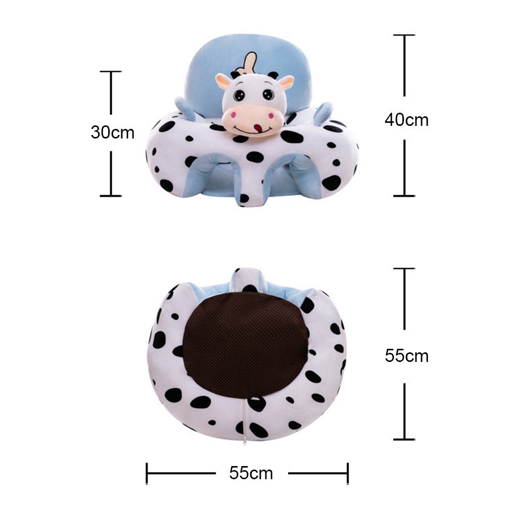 Blusmart Kindersofa Cartoon Tiere Baby Soft Sofa Stützstuhl Bequemer Sitzstuhl Mit Zwei