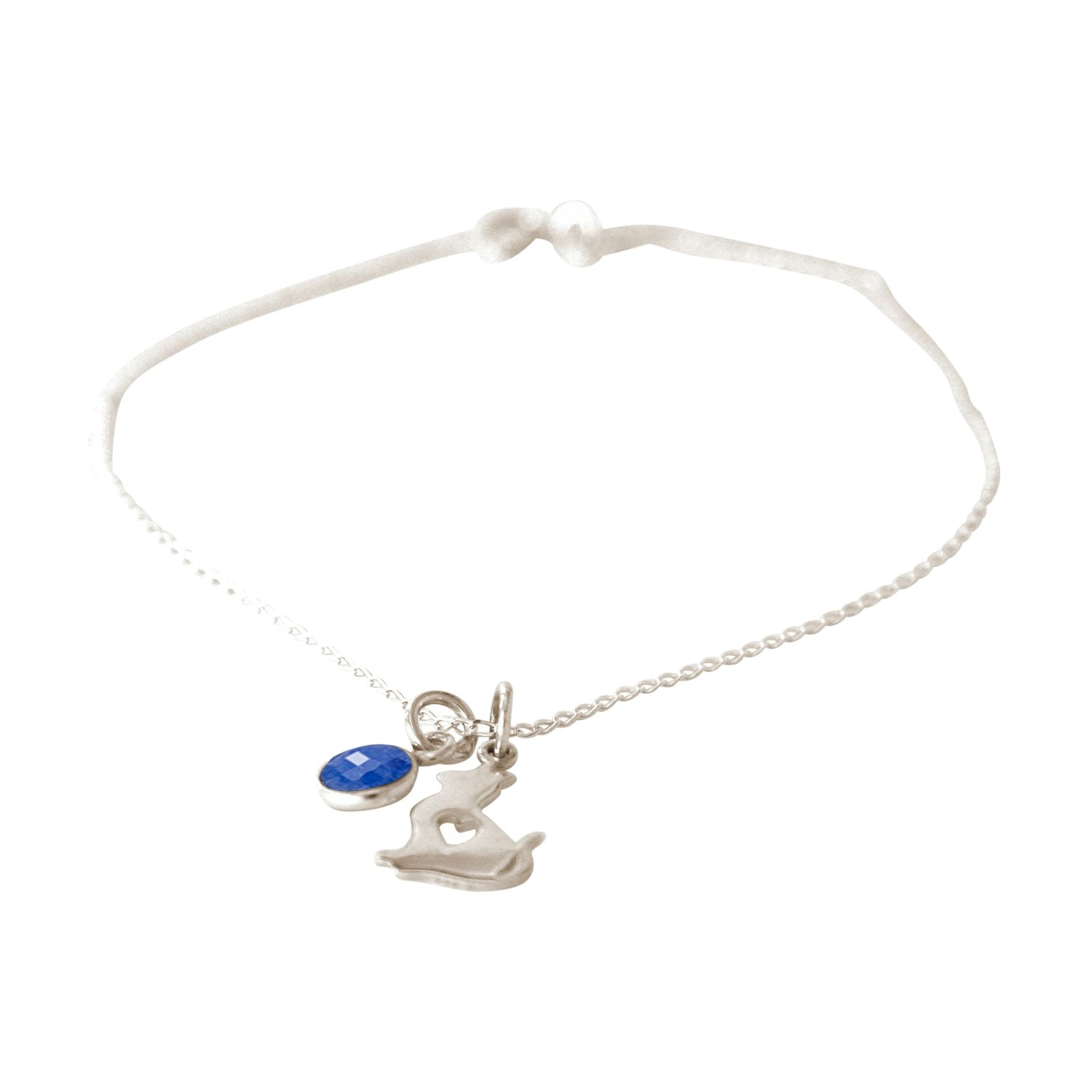 Armband 'KATZE - KÄTZCHEN Saphir'