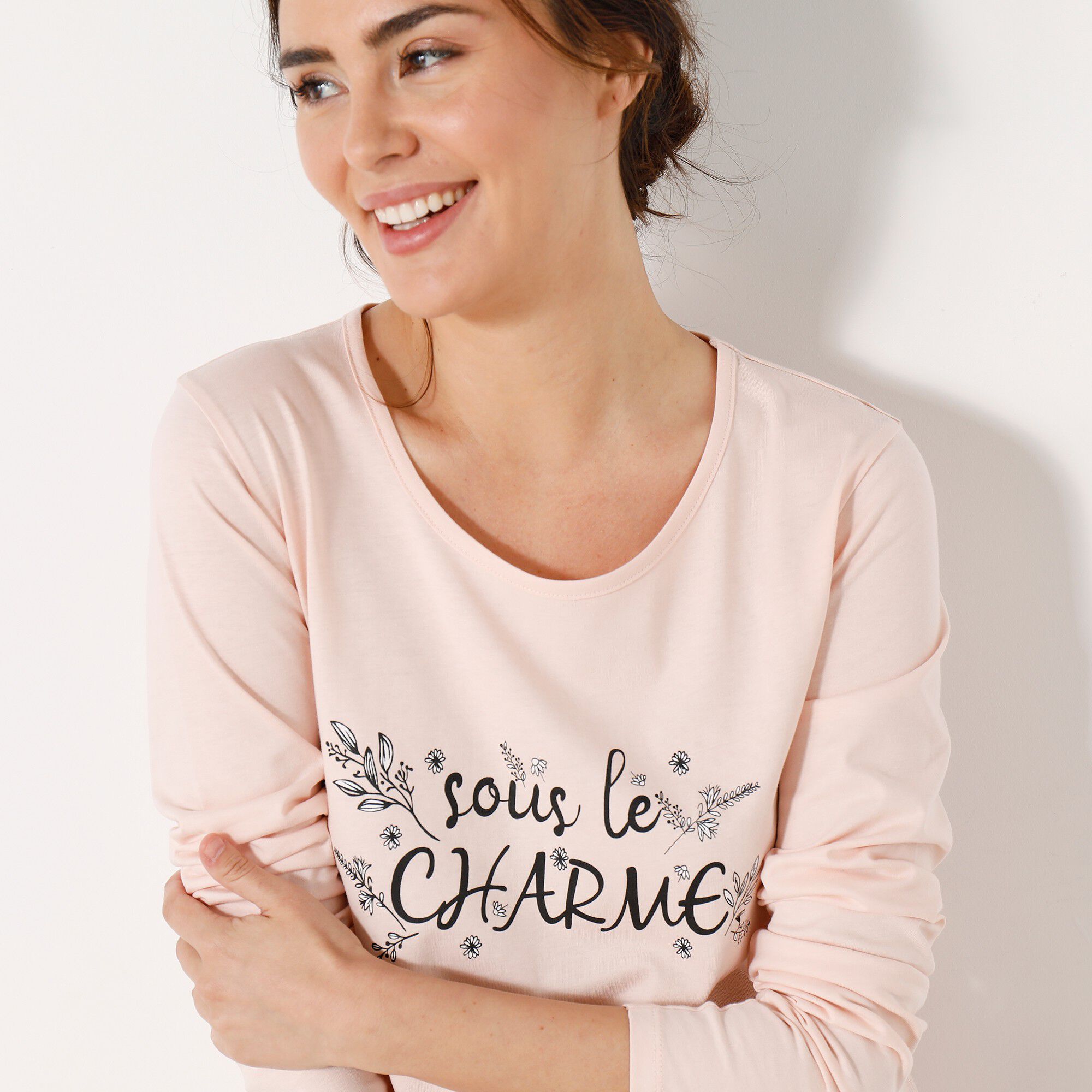 Pyjama manches longues motif 