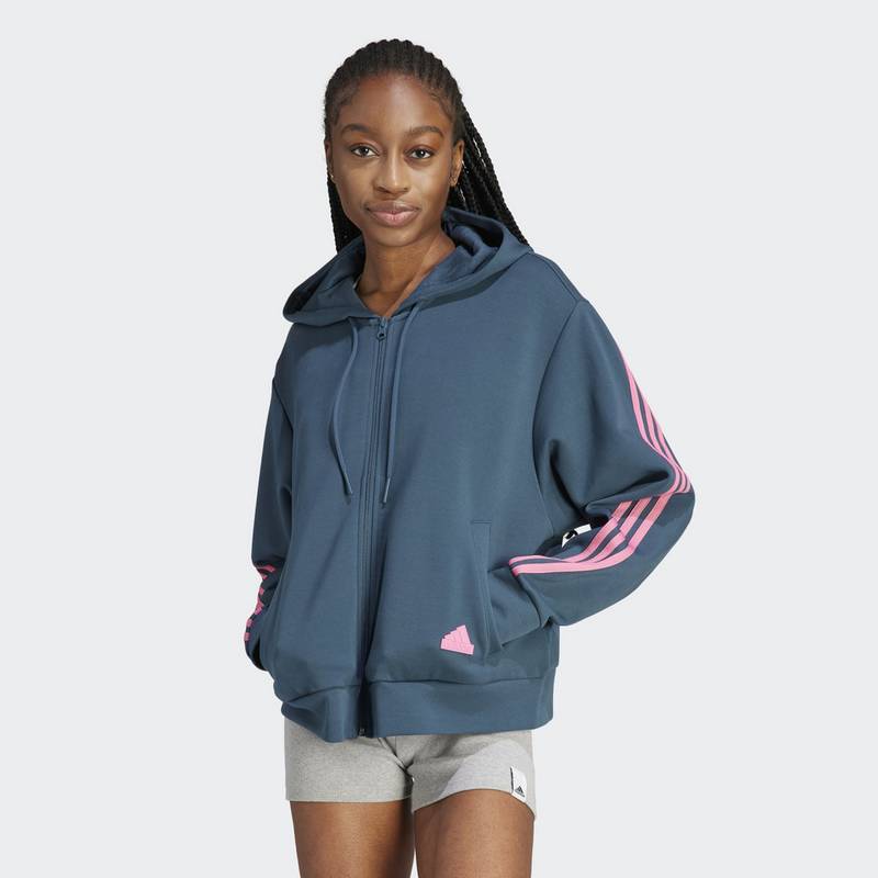 adidas Future Icons 3-Streifen Kapuzenjacke Sweatjacke Damen