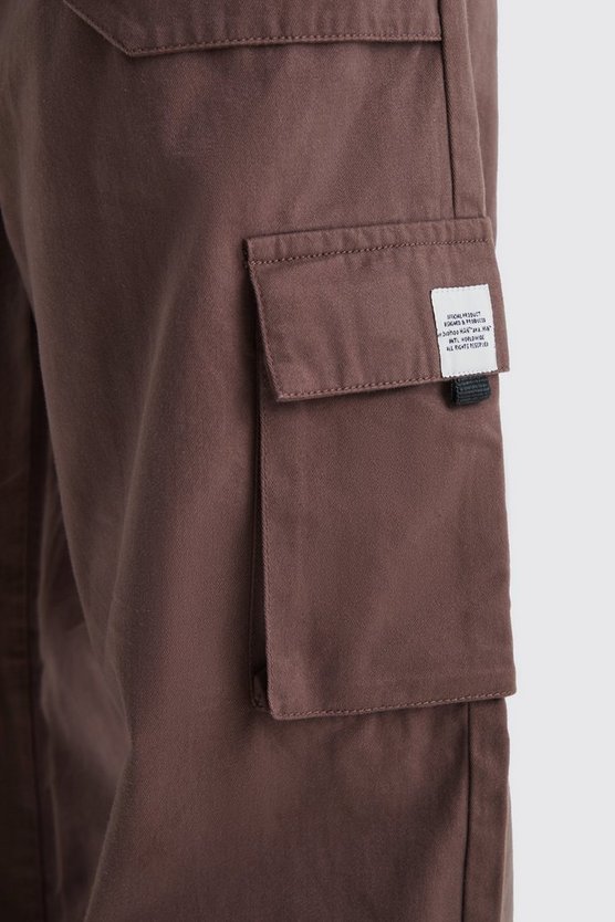 Tall lockere Cargo-Hose mit elastischem Bund und Schnalle