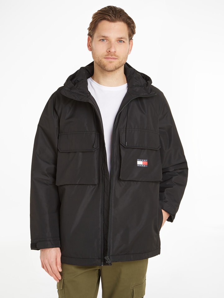 Tommy Hilfiger Übergangsjacke in Schwarz günstig kaufen