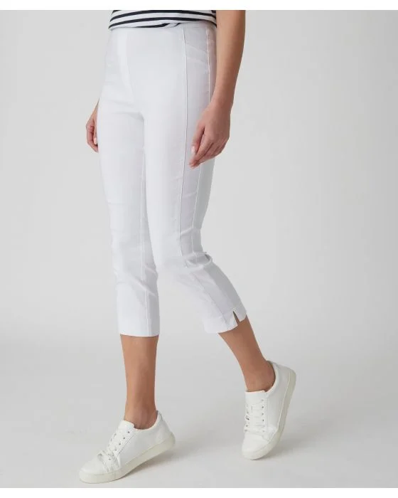 Pantacourt toile stretch
