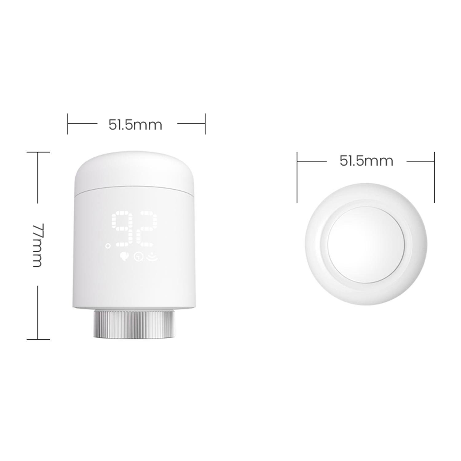 TOPMELON Heizkörperthermostat Zigbee Smart Heizung Thermostat, Energiesparen