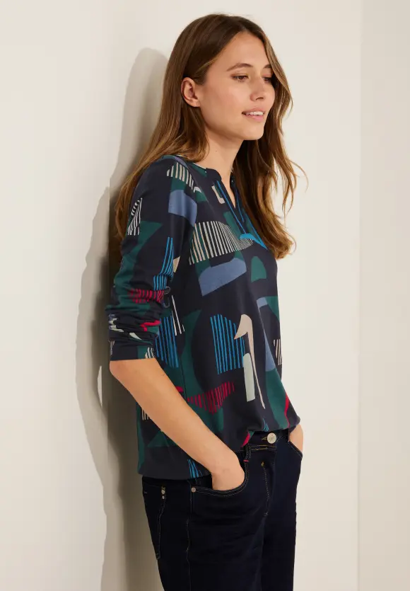 CECIL Langarmshirt mit Grafikprint