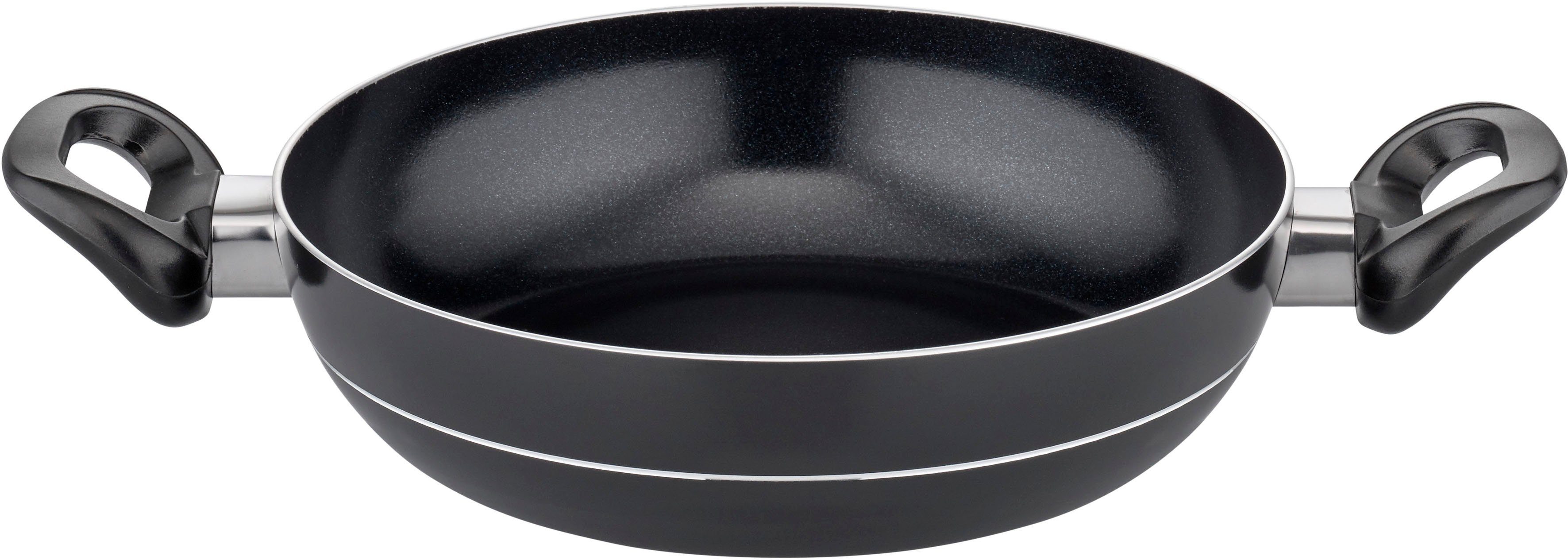 GSW Topf-Set Milano Nero, Aluminium (Set, 15-tlg), Induktion, inkl. 5-teiliges Küchenhelfer-Set