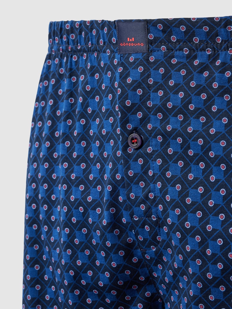 Boxershorts mit Label-Patch Modell 'KLIMA AKTIV' in dunkelblau