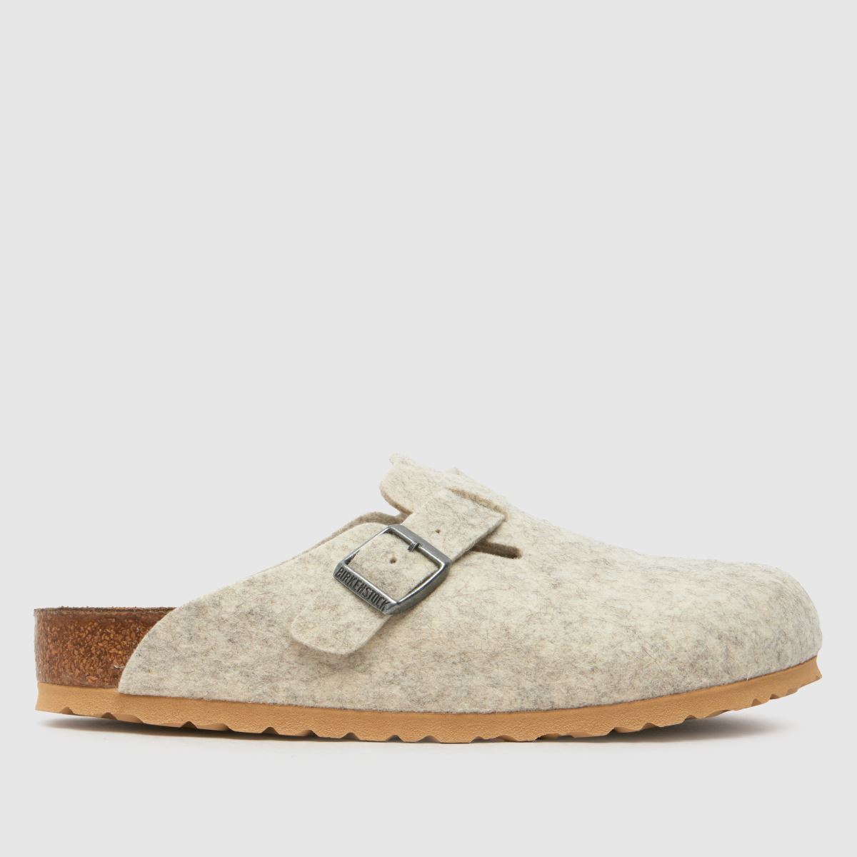 BIRKENSTOCK – Boston – Beige sandaler med träskor