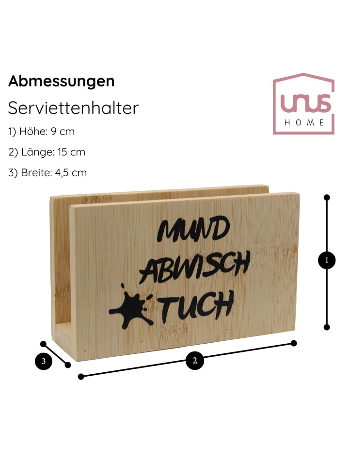 UNUS Serviettenhalter  Serviettenständer in Natur günstig kaufen