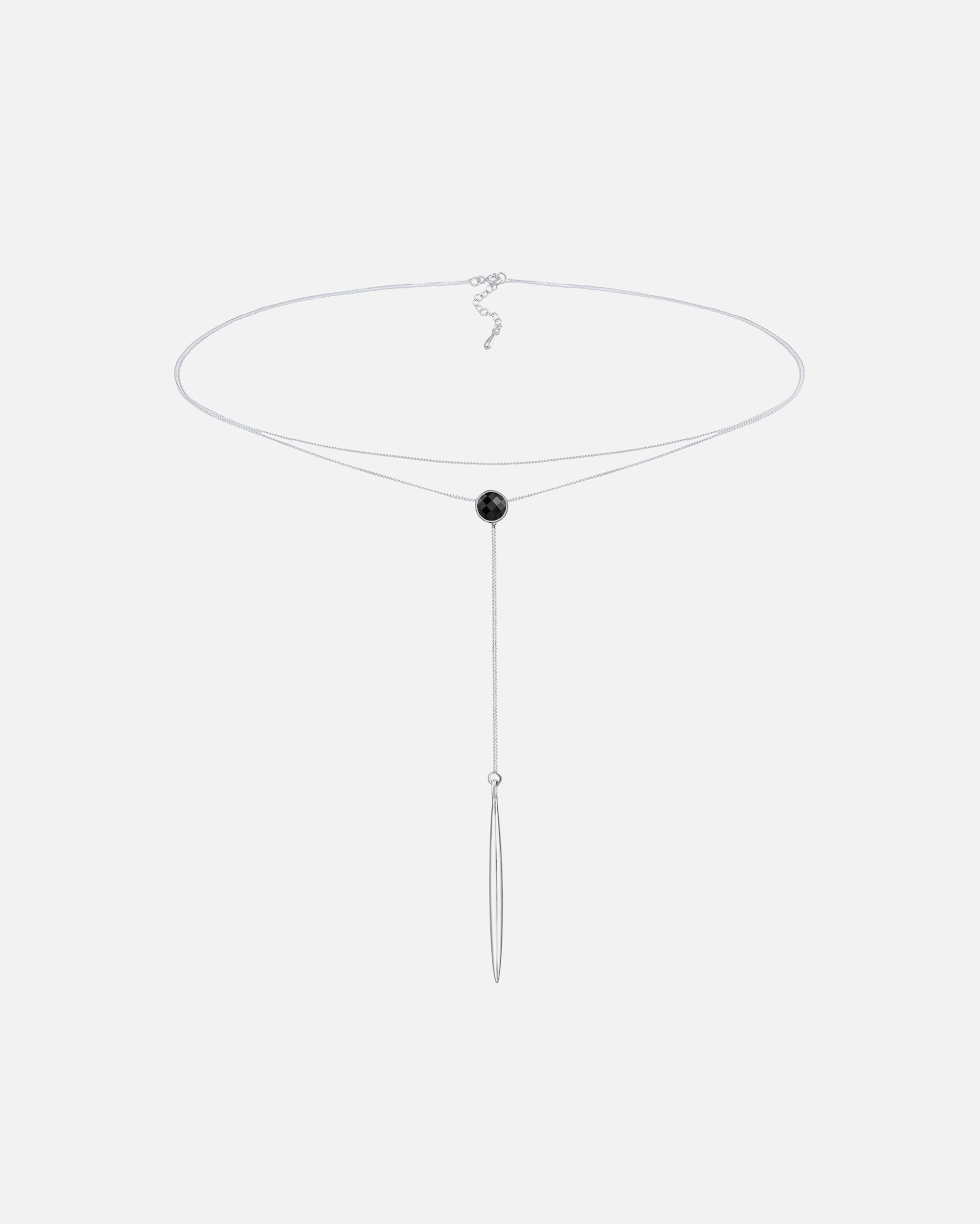Collana girocollo a Y da donna Elli con cristalli in argento sterling 925