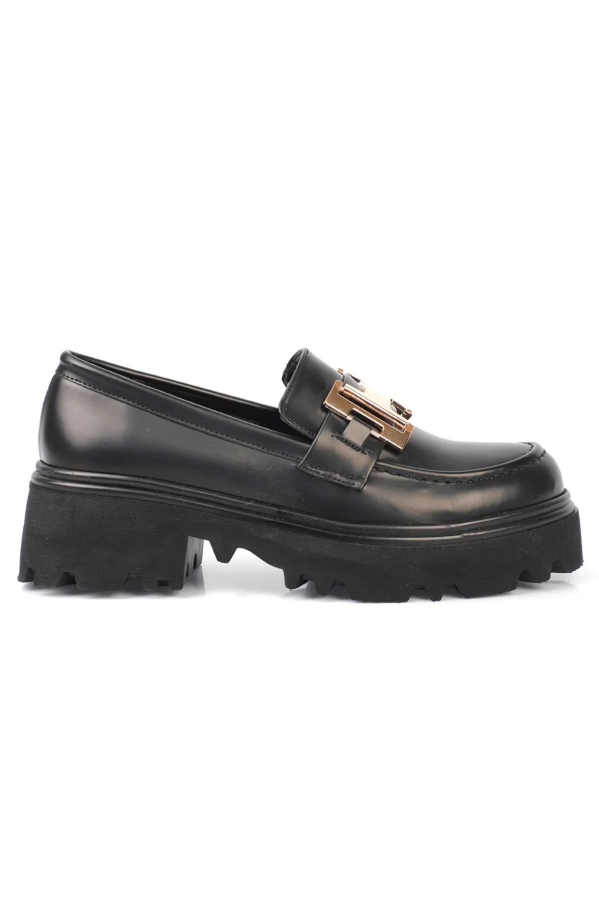 Capone Outfitters  Damen-Loafer mit runder Zehenpartie und H-Schnalle