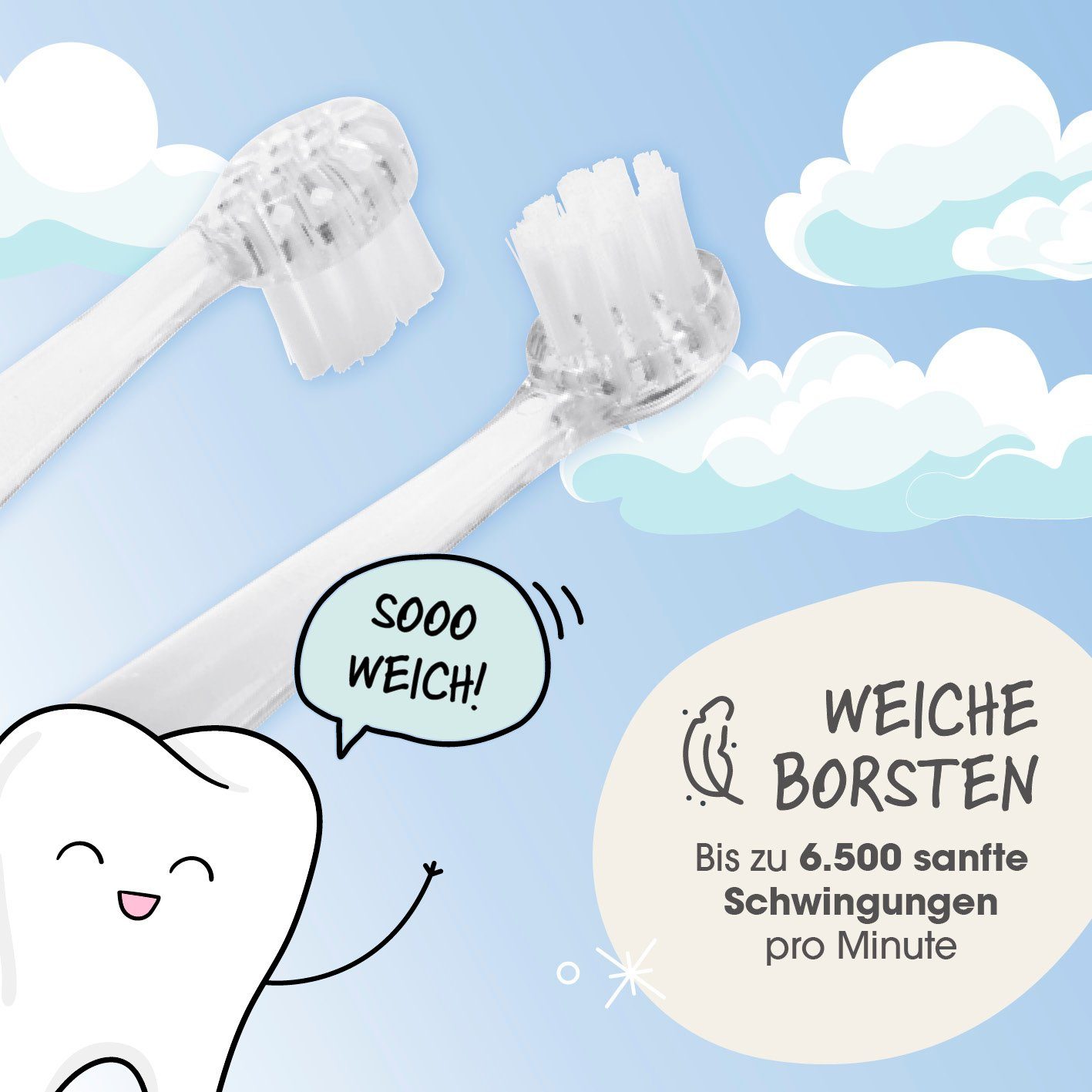 VITALmaxx Elektrische Zahnbürste ab 6 Monate Rosa