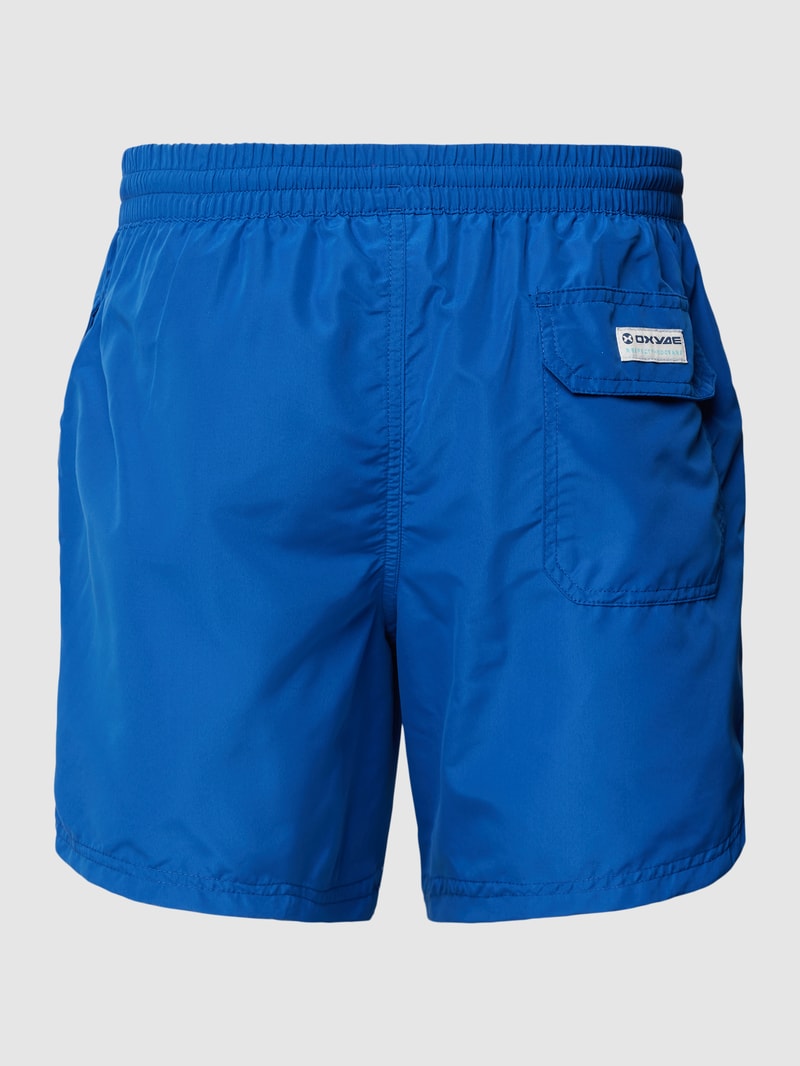 Badehose mit elastischem Bund in royalblau