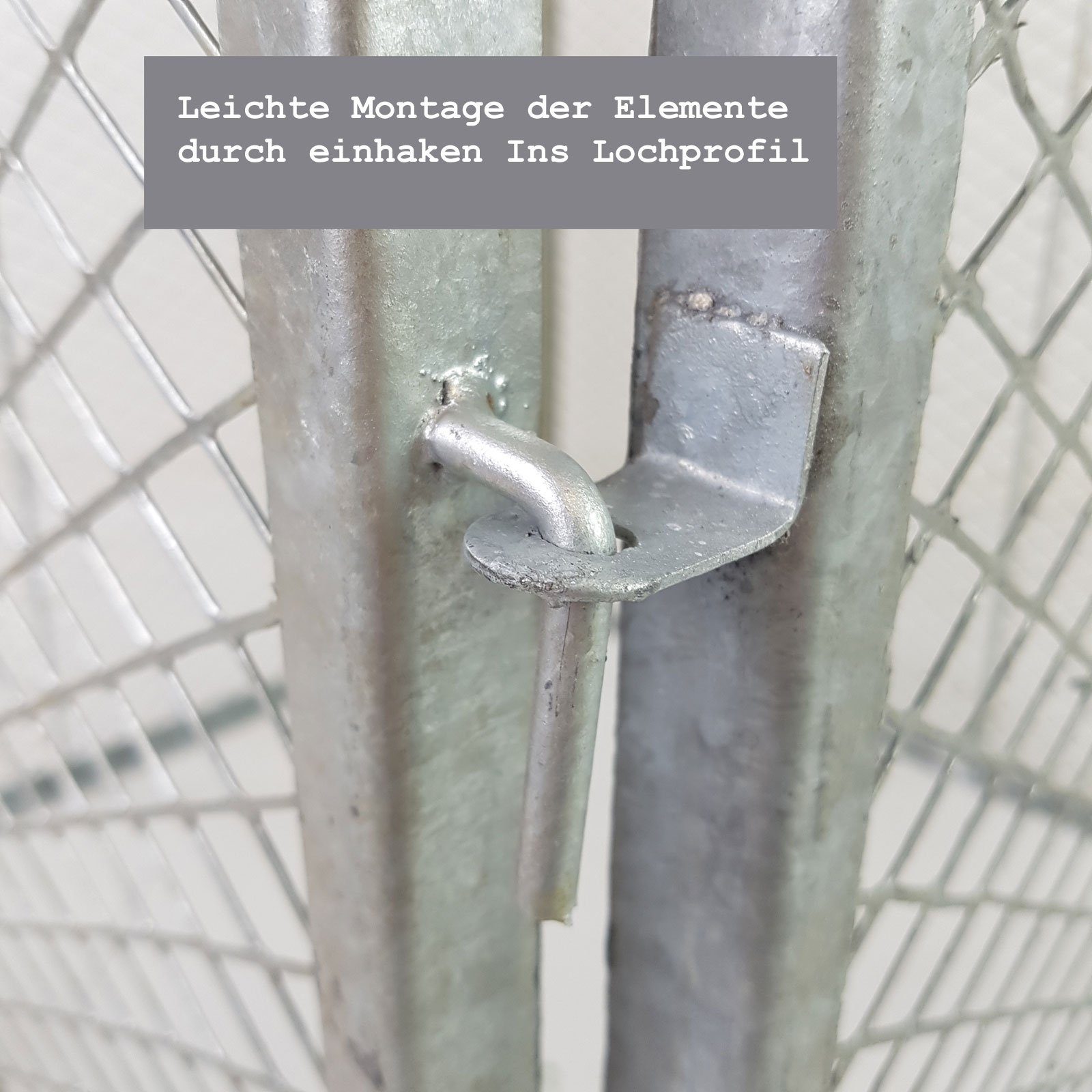 Holmwerk Komposter Holmwerk Komposter Metallkomposter 80x80 x70 cm Streckmetall Gartenkom, 450 l