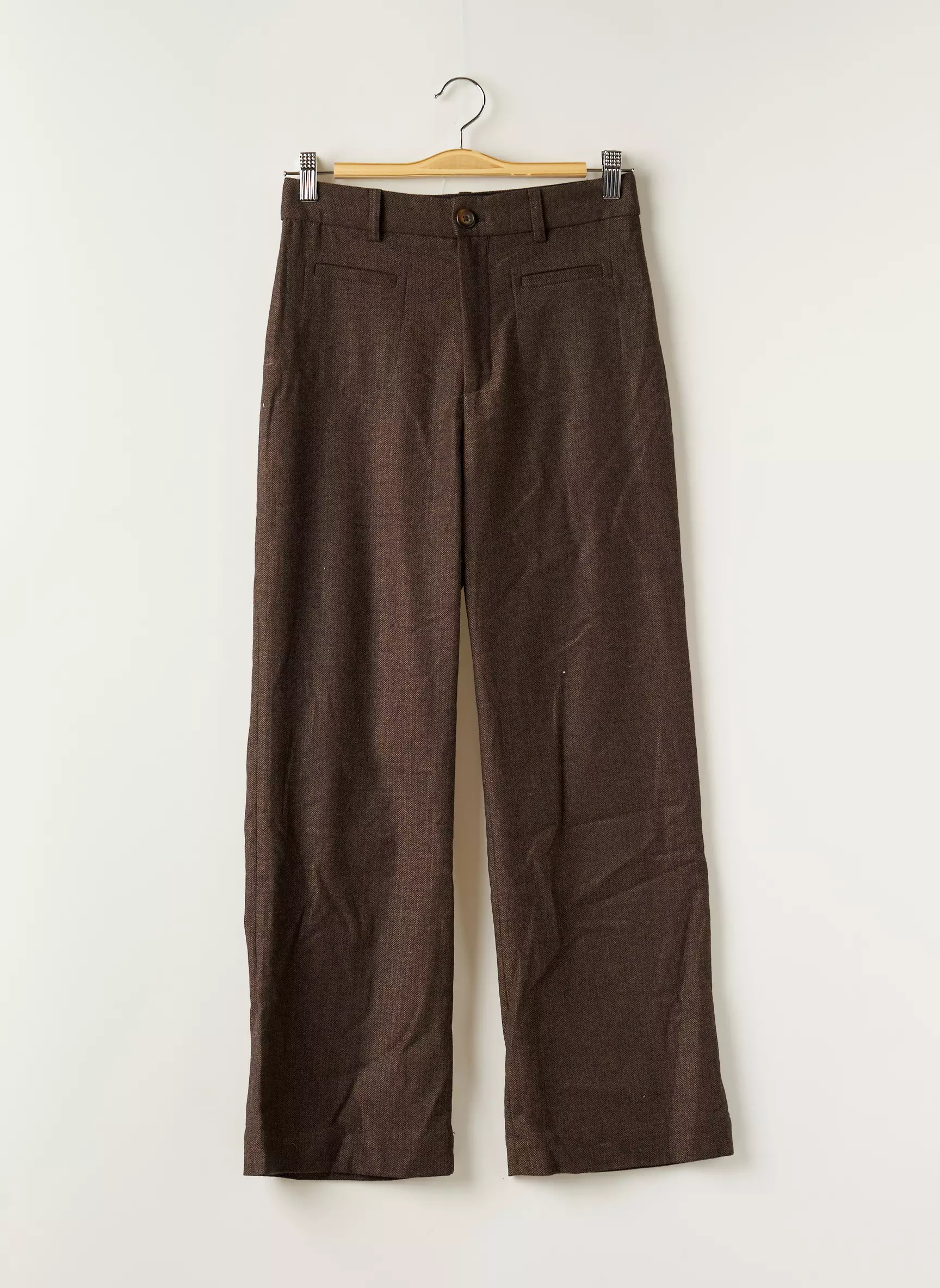 Rouje Pantalons Larges Femme couleur marron