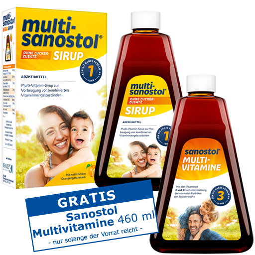 MULTI SANOSTOL Sirup ohne Zuckerzusatz  260 g  Sirup
