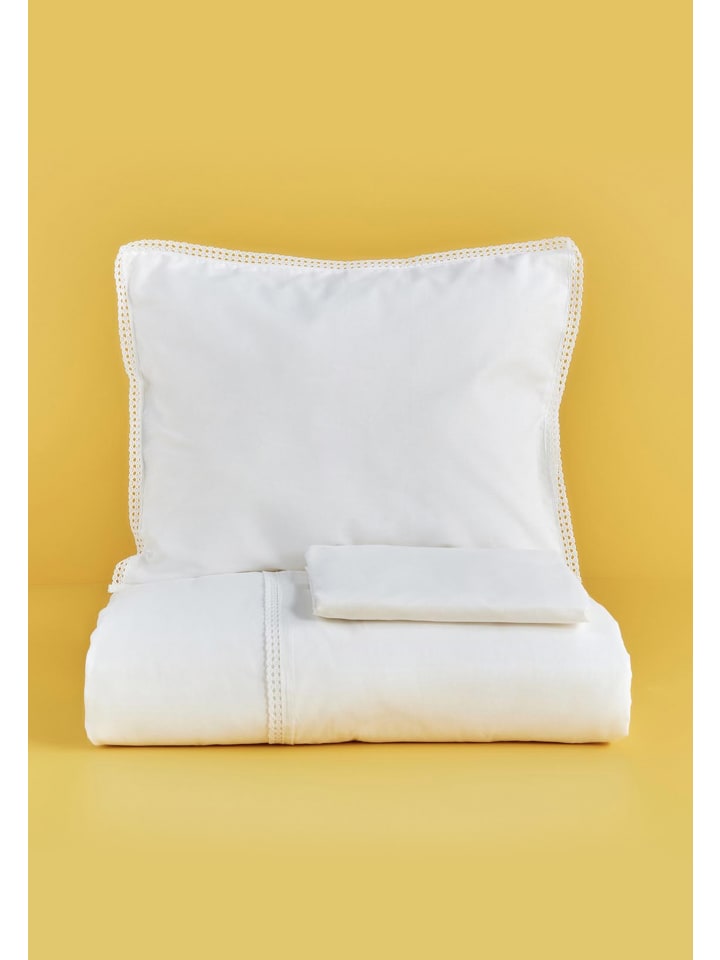 BELLA MAISON Bettwäsche Stella in Ecru günstig kaufen 150 x 100 cm