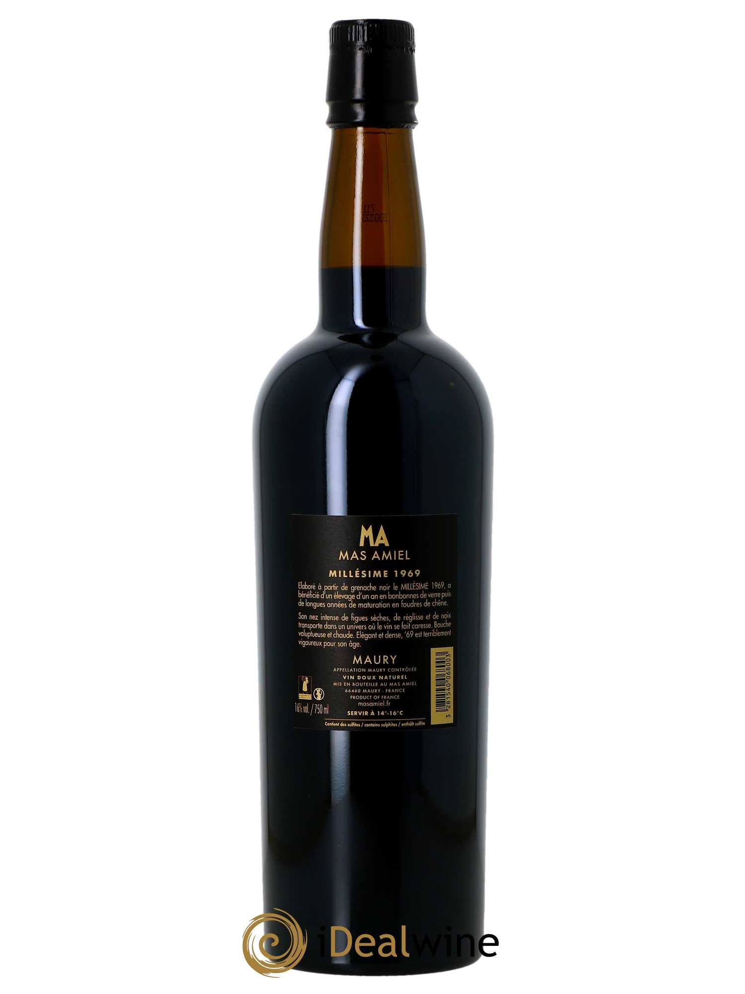 Maury Mas Amiel Millésime 69  1969 - Lot de 1 Bouteille