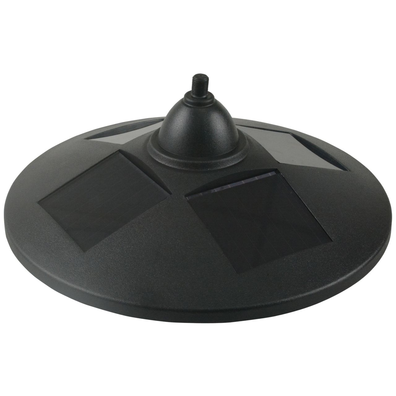 Outsunny Solarleuchte Gartenlicht 3-köpfige Lampe mit Blumentopf-Basis