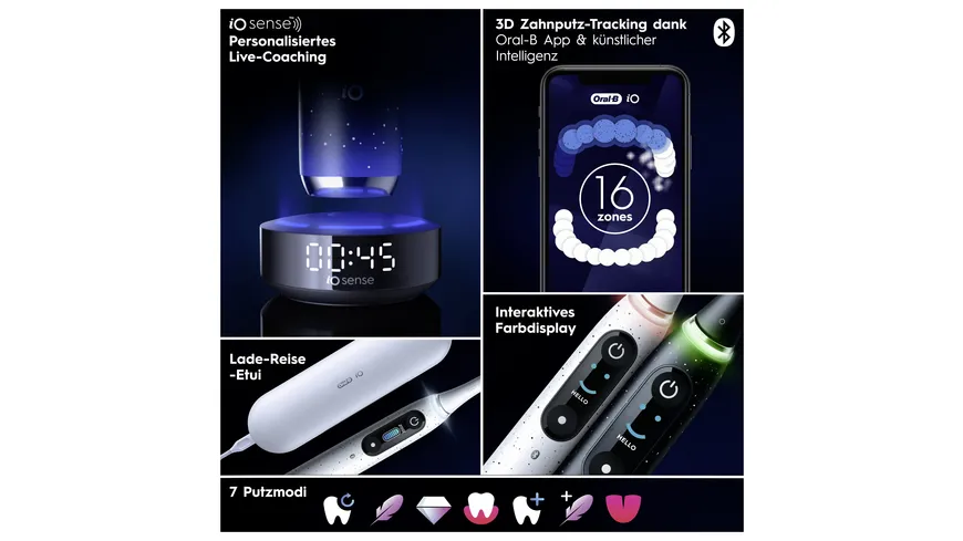Oral-B Elektrische Zahnbürste iO Series 10 Cosmic Black schwarz