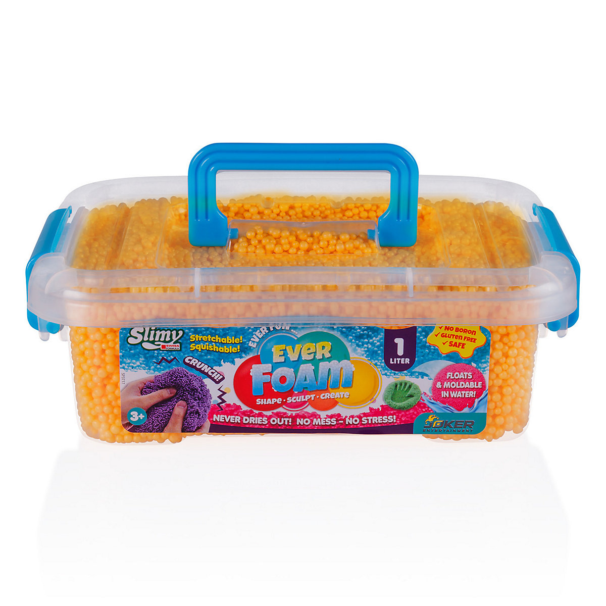 SLIMY Ever Foam - 1 Liter ultimativ sensorische original Slimy Wolkenschleim Spielmasse, die niemals trocknet!