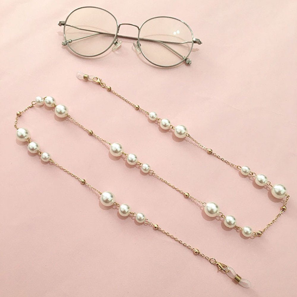 Tian Dee Brillenkette Mode Frauen Glaskette Gold Perle Frauen Sonnenbrillen Kette