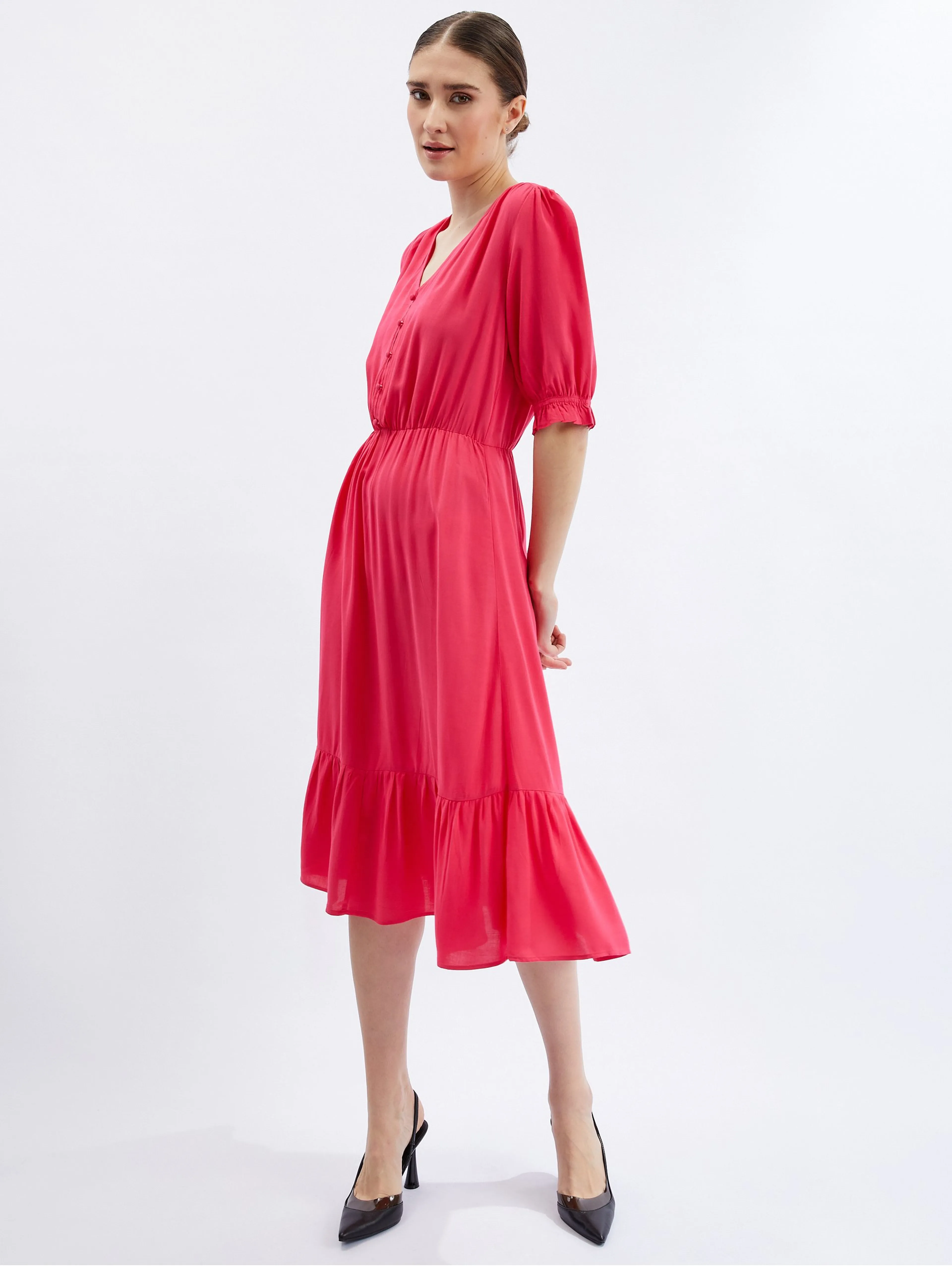 Dunkelrosa Damenkleid ORSAY
