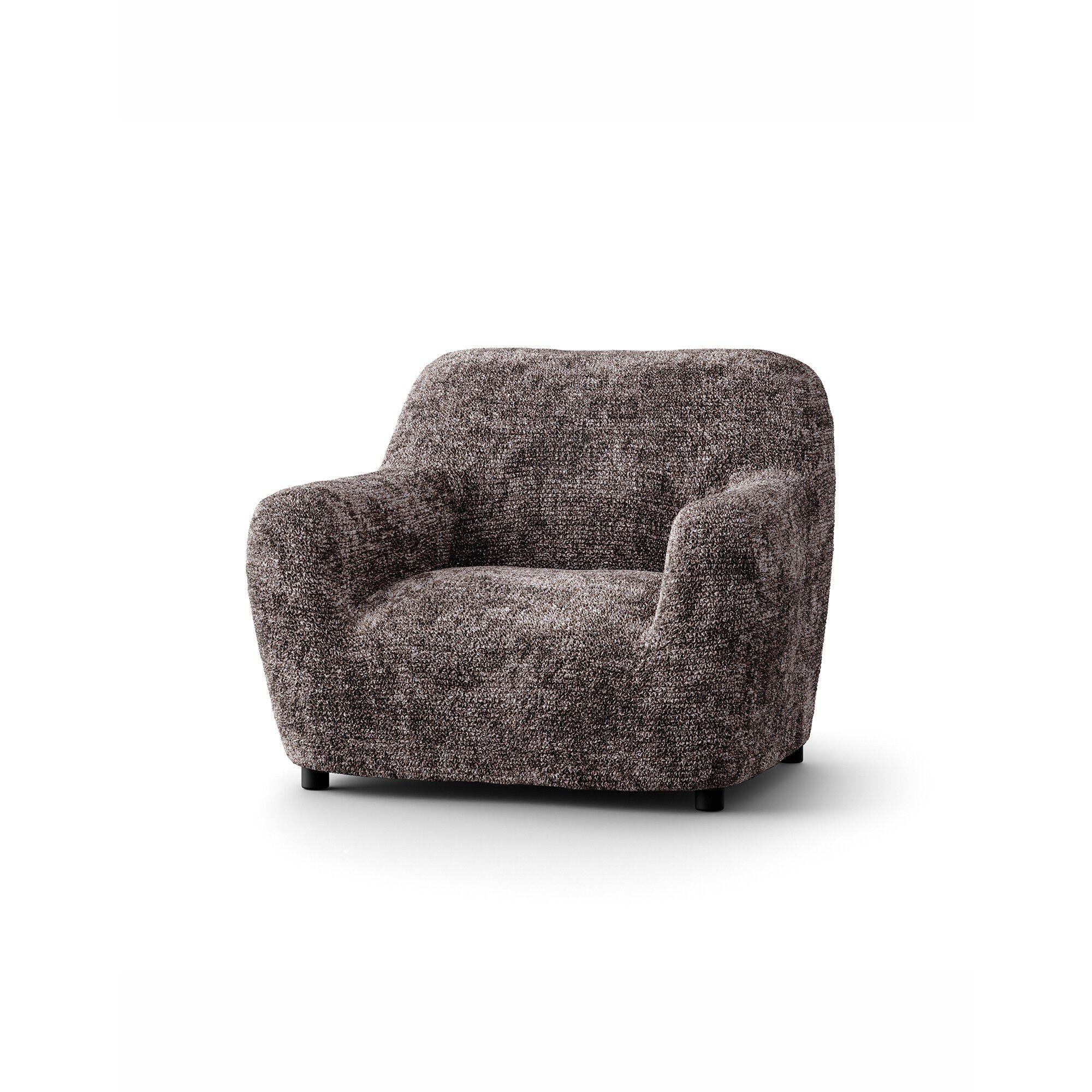 Housse bi-extensible microfibre gaufrée léopard pour fauteuil et canapé