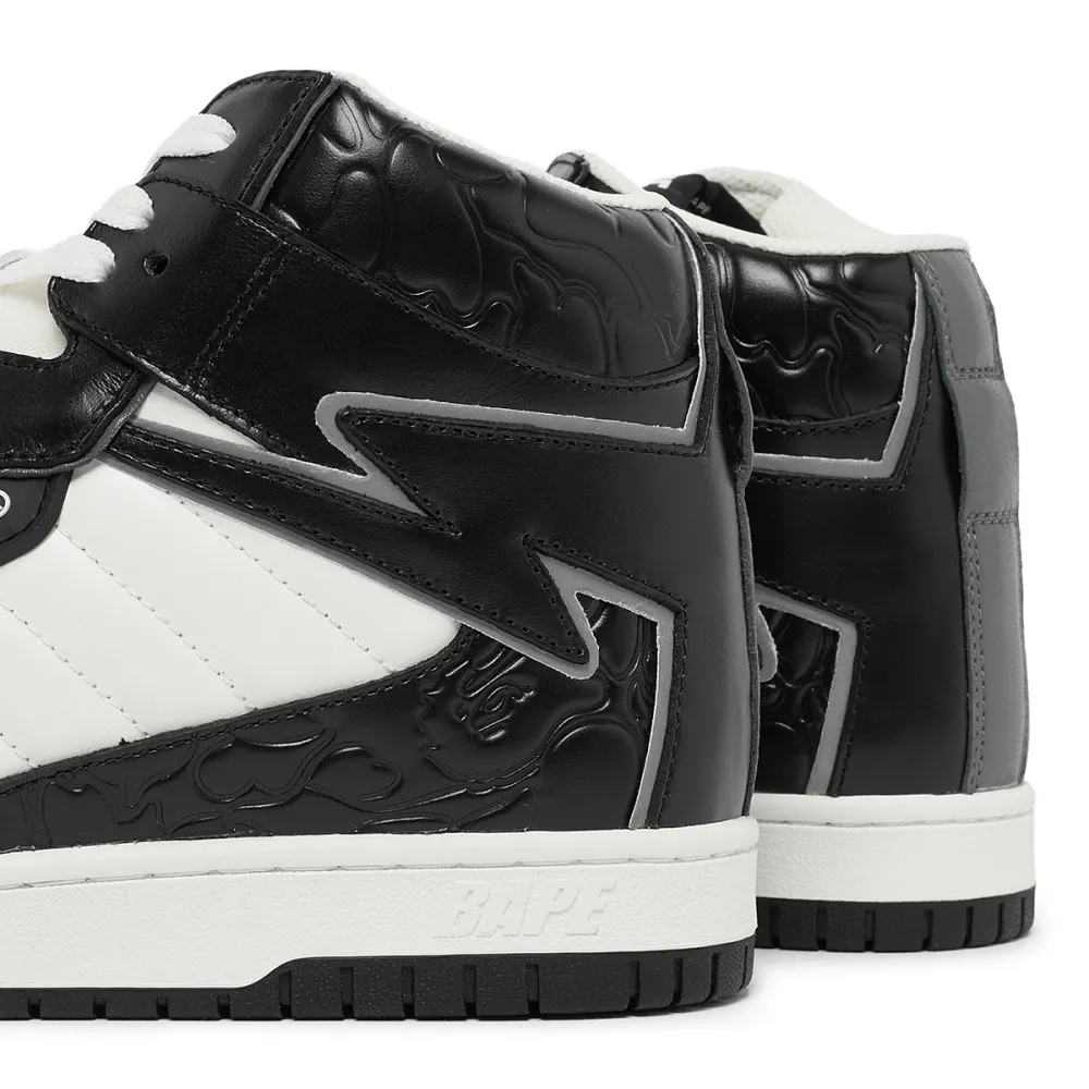 A Bathing Ape Wmns Sta 88 Mid 1 L 001FWJ302027IBLK / schwarz
