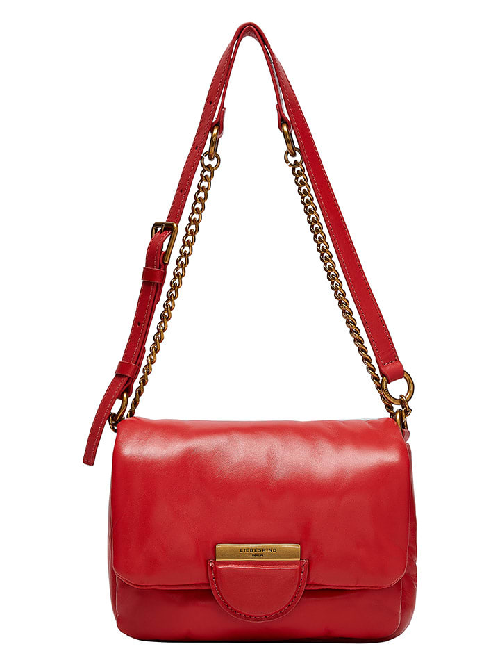 LIEBESKIND BERLIN Leder-Umhängetasche in Rot - (B)21 x (H)14 x (T)6 cm günstig kaufen onesize