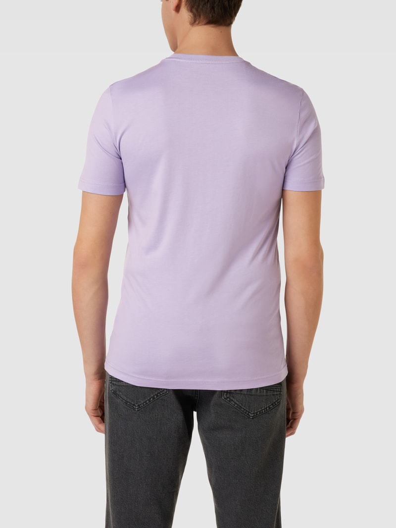 T-Shirt mit Rundhalsausschnitt in flieder