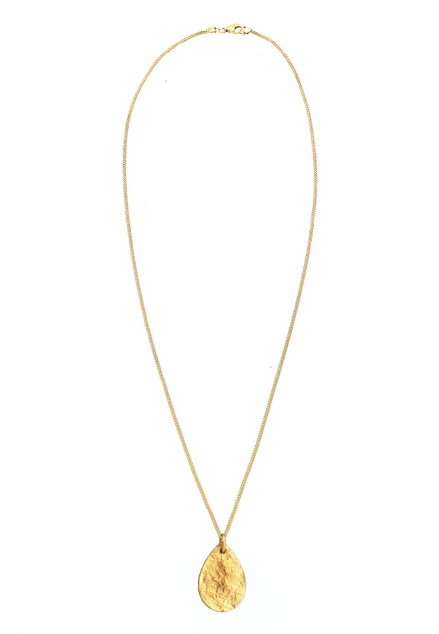 Ciondolo a placca strutturata vintage Elli per donna in argento sterling 925 e placcato oro